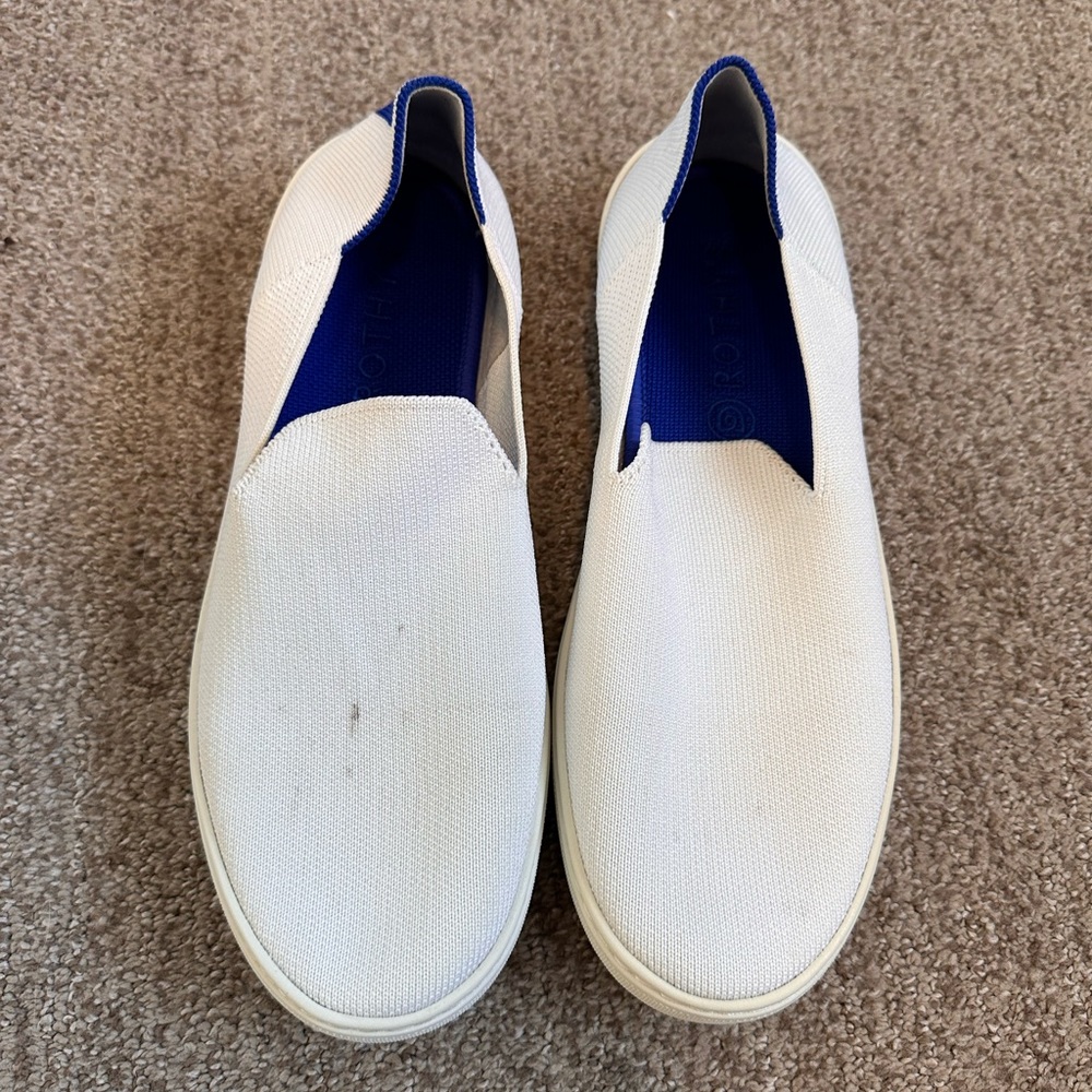 Rothy’s Bright White Slip On Sneakers